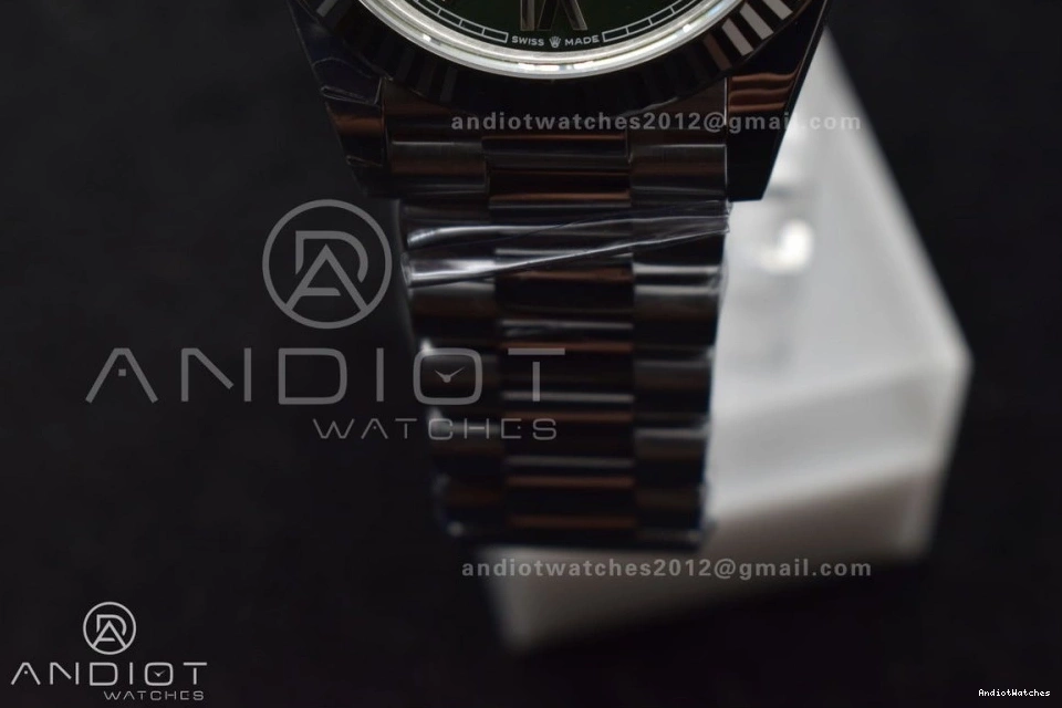 1:1 President Refined VR3255 Edition THBF (Gain 228239 Date Green Weight) Day Roman SS Dial Bracelet on Best 40 662 0323